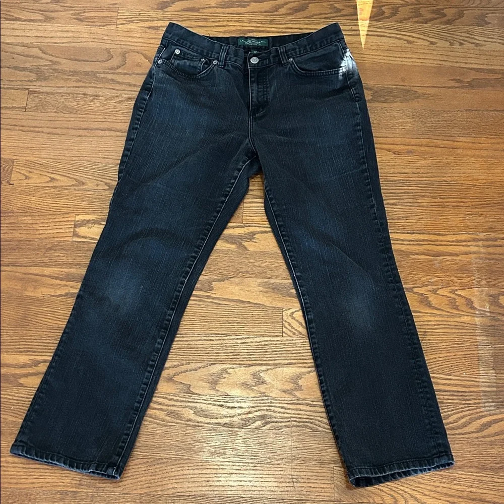 Lauren by Ralph Lauren Jeans Women’s 10P Black Classic Straight Leg - Picture 4 of 12